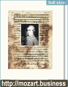 Kunstdruck  Gr��en der klassischen Musik � Mozart