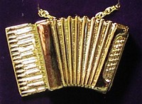 Akkordeon Ziehharmonika Anh�nger, Musikinstrumenten Miniaturen, Schmuckst�ck, Modeschmuck