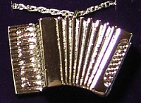 Akkordeon Ziehharmonika Anh�nger, Musikinstrumenten Miniaturen, Schmuckst�ck, Modeschmuck