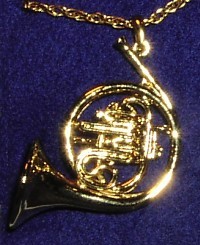 Horn Anh�nger, Musikinstrumenten Miniaturen, Schmuckst�ck, Modeschmuck