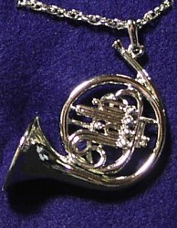 Horn Anh�nger, Musikinstrumenten Miniaturen, Schmuckst�ck, Modeschmuck