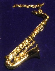 Saxophon Anh�nger, Musikinstrumenten Miniaturen, Schmuckst�ck, Modeschmuck