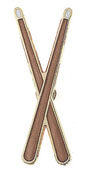 Anstecknadel Drum Sticks