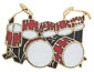 Anstecknadel Schlagzeug (Double Bass Drum Set)