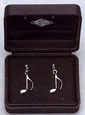 Ohrstecker Achtelnote in Geschenkbox