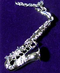 Saxophon Anh�nger, Musikinstrumenten Miniaturen, Schmuckst�ck, Modeschmuck