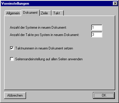 Voreinstellungen  VivaldiStudio Notendruck-Software (Begleiter (PlayAlong - Plus Gold) 