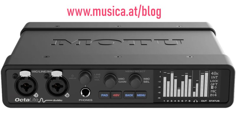 OctaLite – USB audio interface von Motu