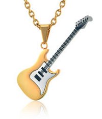 Anhänger Gitarre gold inkl. Halskette