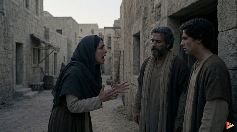 Maria Magdalena läuft zu den Jüngern