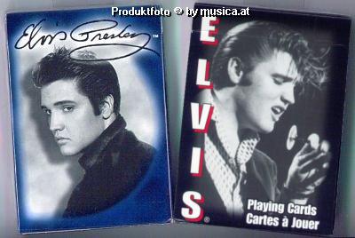 Zwei Spielkarten-Sets mit je 52 Blatt und 2 Joker mit tollen Fotos des King Elvis Aaron Presley