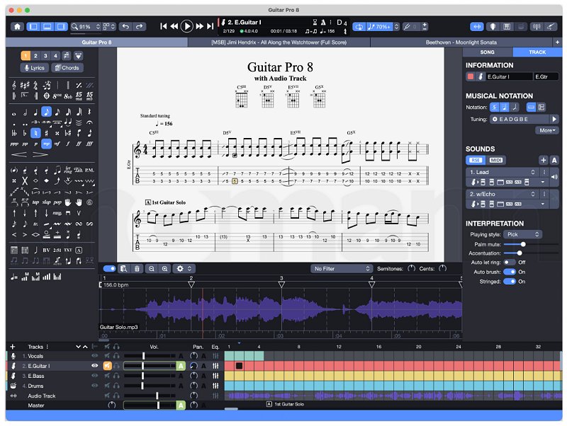 Musiksoftware Guitar Pro