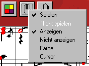 Auswahl der Anzeige