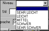 Auswahl nach Schwierigkeitsgrad der Klavierkompositionen