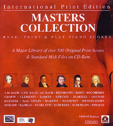 MASTERS COLLECTION - Die komplette Edition - alle Klavier-Meisterwerke auf CD-ROM