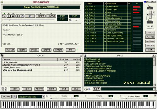 MidiRunner - edit your MIDI-File