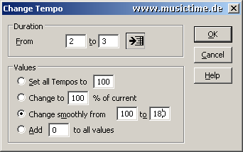 Noten schreiben mit MusicTime: Tempo ändern