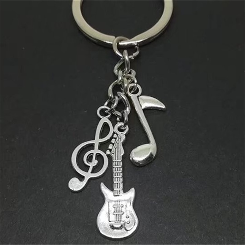 Schlüsselanhänger Gitarre Note + Violinschlüssel