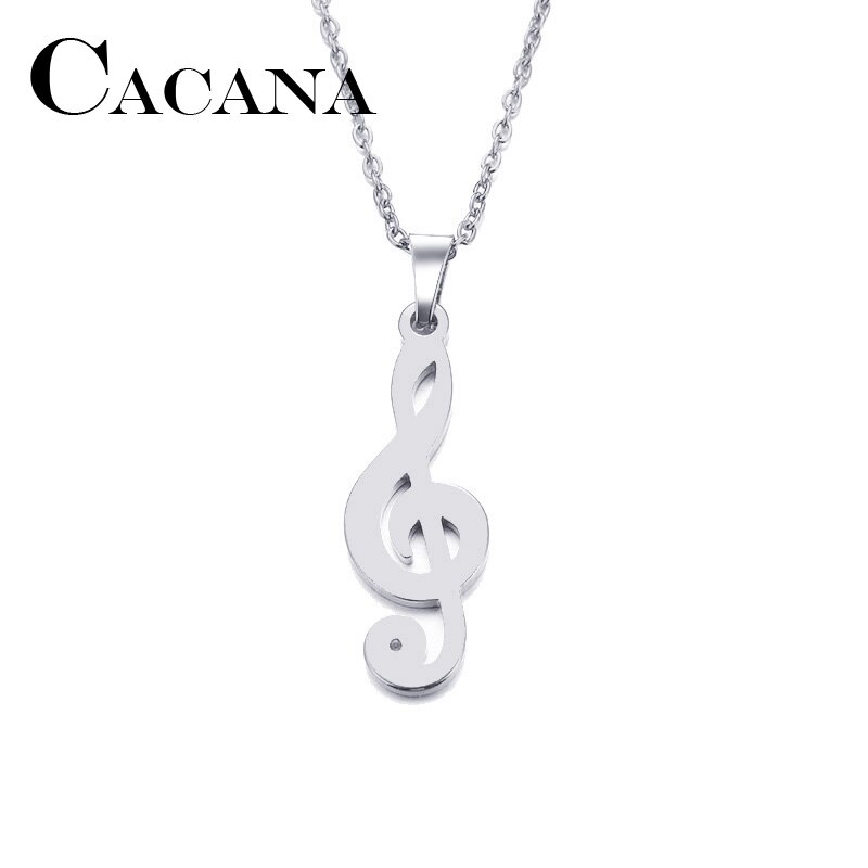 Halskette mit Violinschlüssel gold oder silber - Image 2