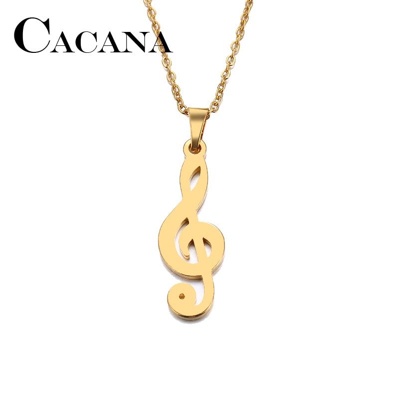 Halskette mit Violinschlüssel gold oder silber