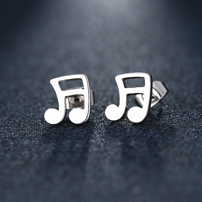 Noten Ohrringe gold oder silber - Image 2