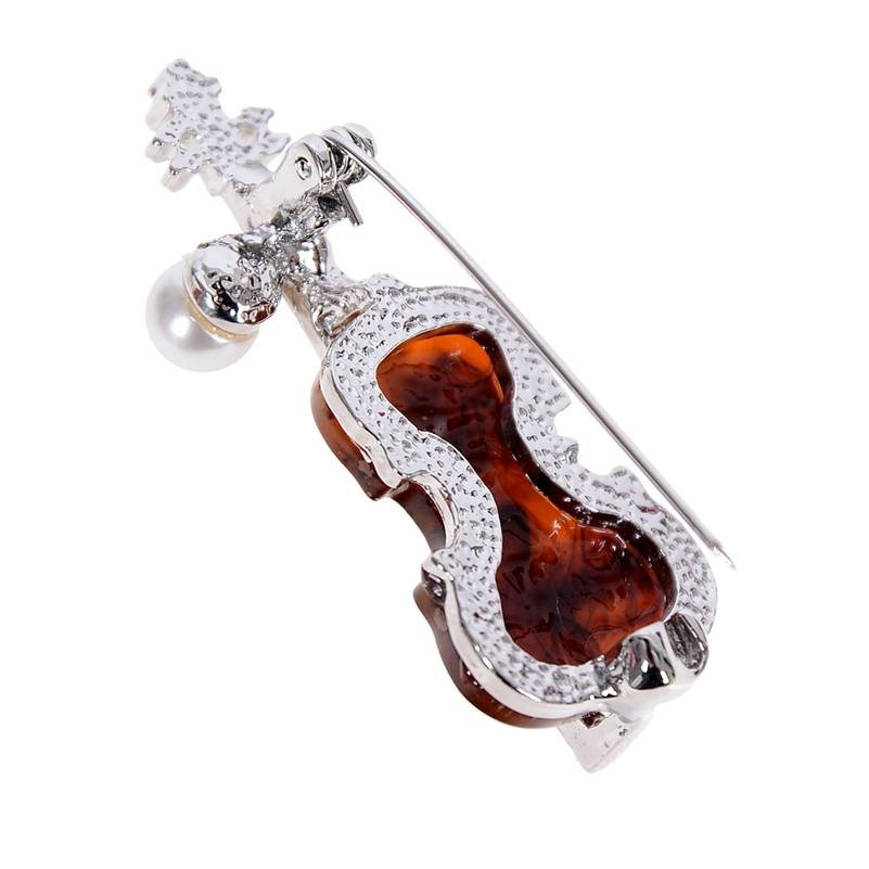 Broschen Violine mit Perle - Image 4
