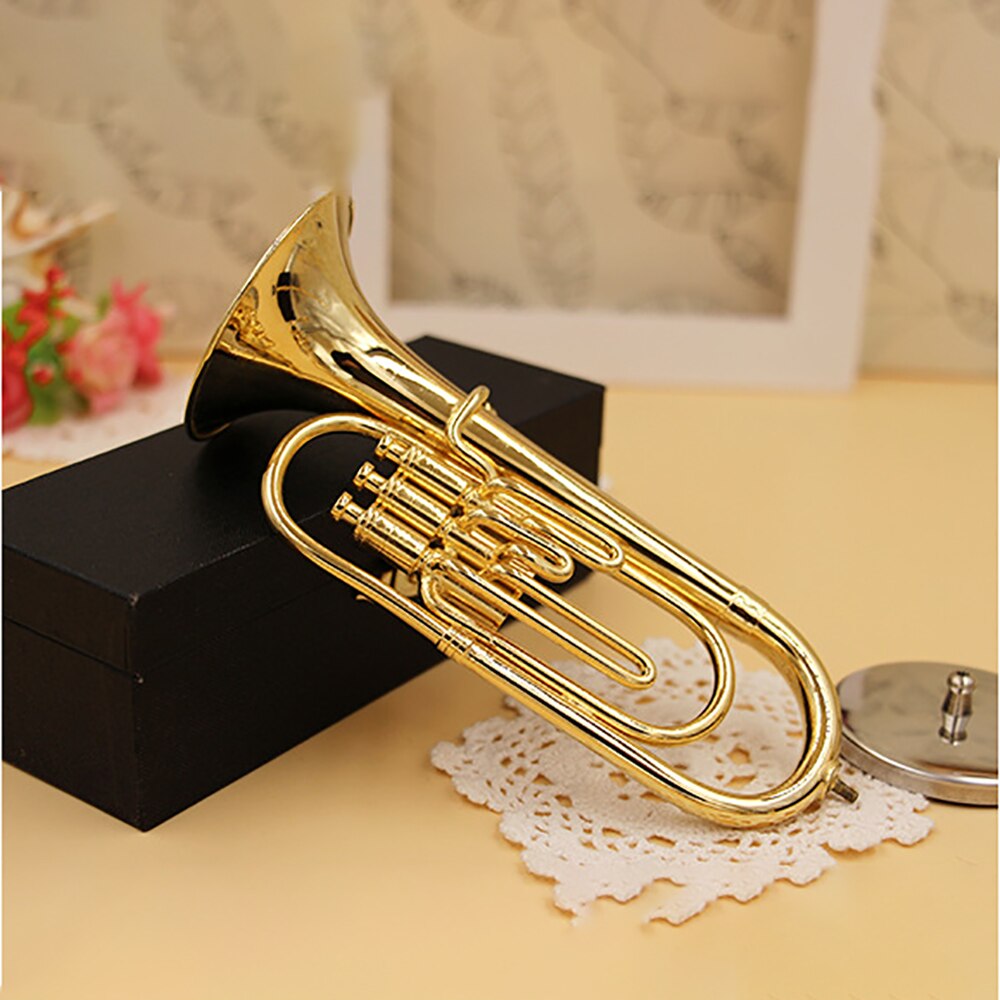 Miniatur Bariton Mini Tuba Musikinstrument Dekoration - Image 2