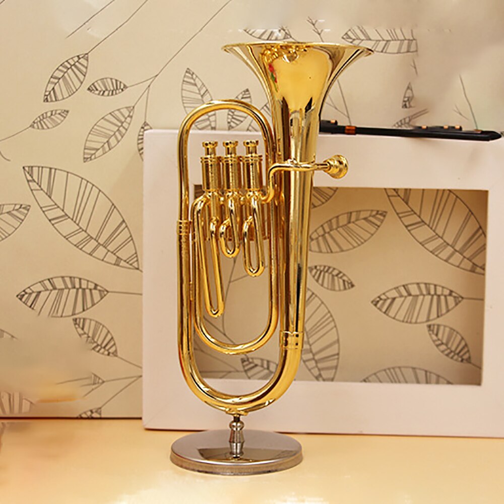 Miniatur Bariton Mini Tuba Musikinstrument Dekoration - Image 4