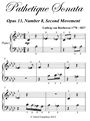 Pathetique Sonata Beethoven Beginner Piano Sheet Music