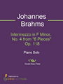Intermezzo in F Minor, No. 4 from 6 Pieces Op. 118