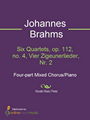 Six Quartets, op. 112, no. 4, Vier Zigeunerlieder, Nr. 2