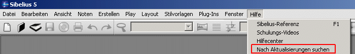 Kostenloses Sibelius 5 Update