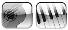 Zwei weitere Vital Instruments - Piano und Bass! Ein Grand Piano mit Saiten-Resonanz erzeugt einen sehr realen Klang und ein Elecronic Bass mit Saitengeräuschen direkt zum selber spielen.