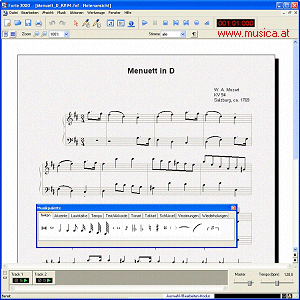 Forte 3000 Notensatz Notenschreibprogramm Notensatzprogramm