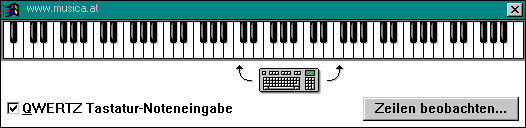 Tastaur-Noteneingabe