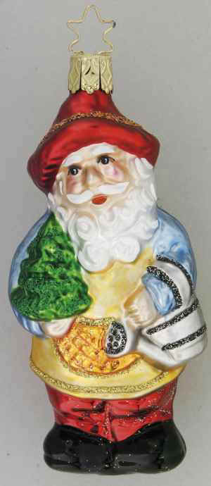 Set mit 5 Christbaumfiguren "Gartenglück" in einer Holzbox