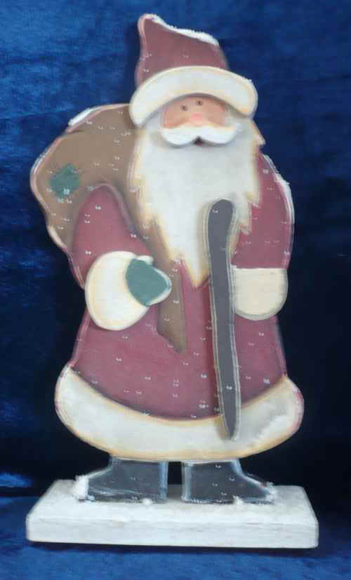 Weihnachtsmann mit Geschenken zum Stellen