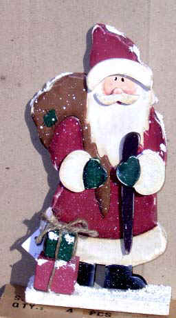 Holzsanta zum Stellen