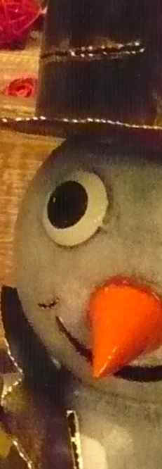 Windlicht " Schneemann mit Regenschirm"