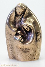 Bronze Blockkrippe - Umarmung