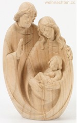 Blockkrippe - Hl. Familie & Kirschholz